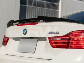 Brand: 2020-2024 BMW 4 Series F33 F83 M4 Style Carbon Fiber Trunk Spoiler