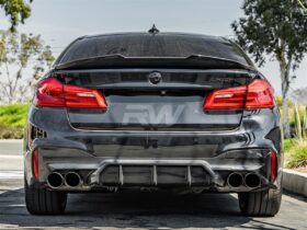 Brand: 2020-2024 BMW 5 Series G30 F90 GTX Carbon Fiber Trunk Spoiler
