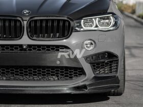 Brand: 2020-2024 BMW F85 X5M F86 X6M Carbon Fiber Front Bumper Trim