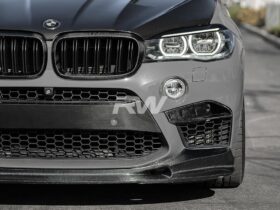 Brand: 2020-2024 BMW F85 X5M F86 X6M Carbon Fiber Front Bumper Trim