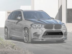 Brand: 2020-2024 BMW F85 X5M F86 X6M Carbon Fiber Front Bumper Trim