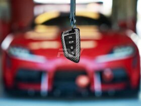 Brand: 2020-2025 Toyota 2020-2022 Toyota GR Supra Supra A90 Carbon Fiber Key Case