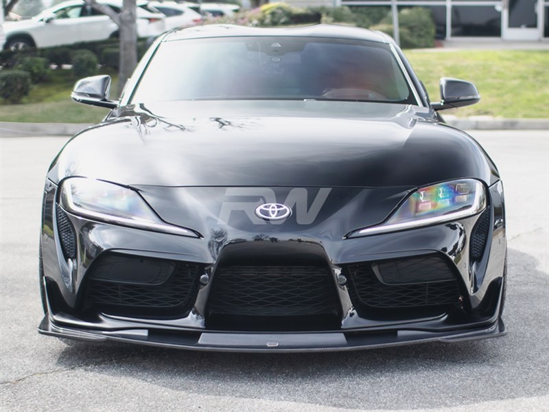 Brand: 2020-2025 Toyota 2020-2022 Toyota GR Supra Supra Carbon Fiber Front Lip Spoiler