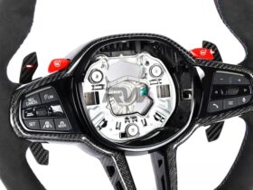 Brand: 2021-2025 BMW G8X LCI Alcantara Carbon Fiber Steering Wheel