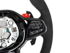 Brand: 2021-2025 BMW G8X LCI Alcantara Carbon Fiber Steering Wheel