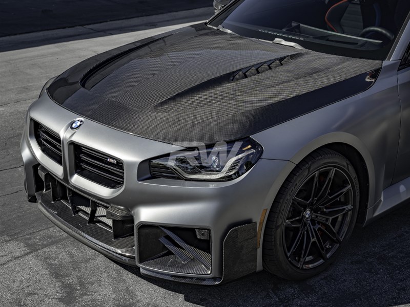 Brand: 2023-2025 BMW 2 Series G87 M2 / G42 2 Series Carbon Fiber GTX Hood