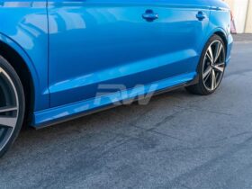 Brand: Audi 8v A3 S3 RS3 Carbon Fiber Side Skirt Extensions