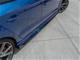 Brand: Audi 8v A3 S3 RS3 Carbon Fiber Side Skirt Extensions