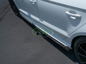 Brand: Audi 8v A3 S3 RS3 Carbon Fiber Side Skirt Extensions