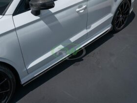 Brand: Audi 8v A3 S3 RS3 Carbon Fiber Side Skirt Extensions