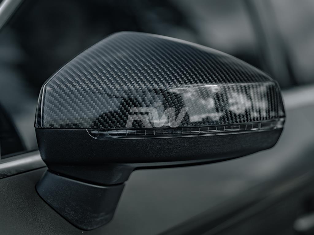 Brand: Audi 8V A3 S3 RS3 CF Mirror Cap Replacements