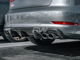 Brand: Audi 8v S3 Pre Facelift Carbon Fiber Rear Diffuser