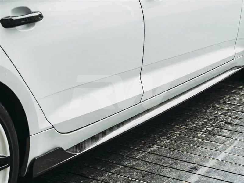Brand: Audi A5 S5 Sedan Facelift CF Side Skirt Extensions