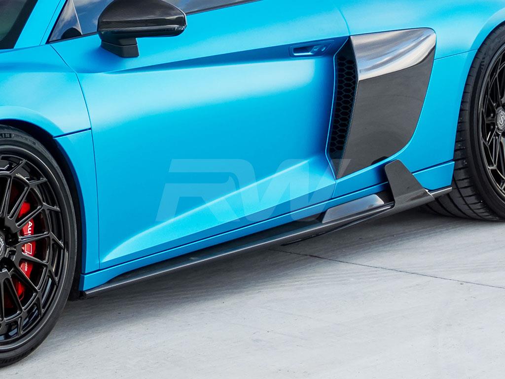 Brand: Audi R8 4S DTM Carbon Fiber Side Skirt Extensions