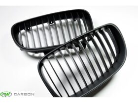 RW Carbon BMW 1 Series E82 E88 Matte Black Grilles