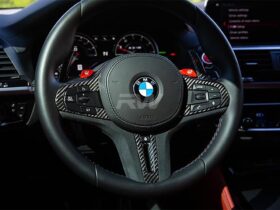 Brand: BMW 2 Series G22 G29 G42 CF Alcantara Steering Wheel Trim