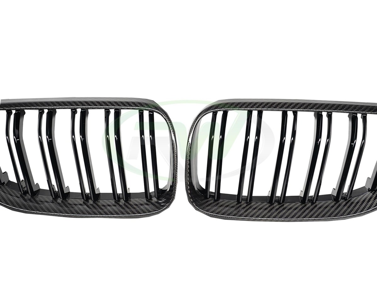 Brand: BMW 3 Series E92 E93 Carbon Fiber Double Slat Grilles