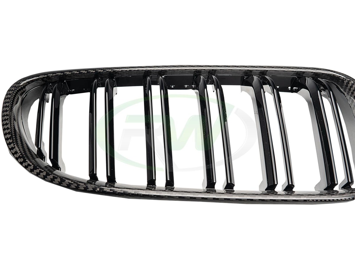 Brand: BMW 3 Series E92 E93 Carbon Fiber Double Slat Grilles