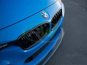 RW Carbon BMW 3 Series F30 F31 Double Slat Gloss Black Gr...