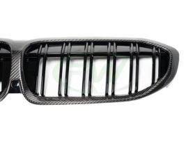 Brand: BMW 3 Series G20 3 Series Dual Slat Carbon Fiber Grilles