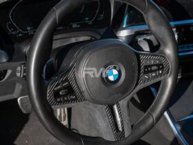 Brand: BMW 3 Series G20 Carbon Fiber Alcantara Steering Wheel Trim
