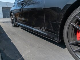 RW Carbon BMW 3 Series G20 Carbon Fiber Side Skirt Extens...