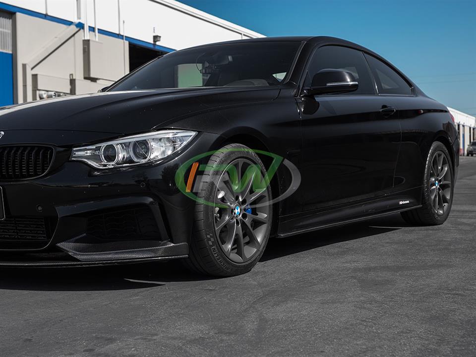 Brand: BMW 4 Series F32 F33 F36 Carbon Fiber Side Skirt Extensions
