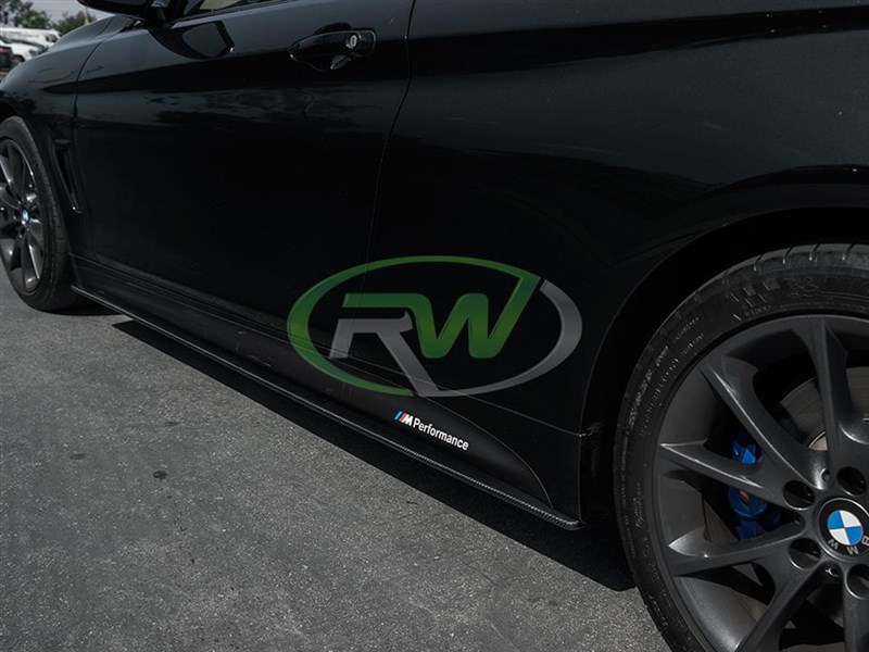 Brand: BMW 4 Series F32 F33 F36 Carbon Fiber Side Skirt Extensions
