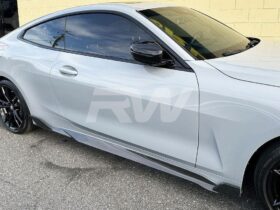 Brand: BMW 4 Series G22 G23 DTM Carbon Fiber Side Skirt Extensions