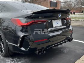 Brand: BMW 4 Series G22 G23 Rear Carbon Fiber Bumper Trims