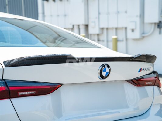 RW Carbon BMW 4 Series G22 G82 DTM Carbon Fiber Trunk Spoiler