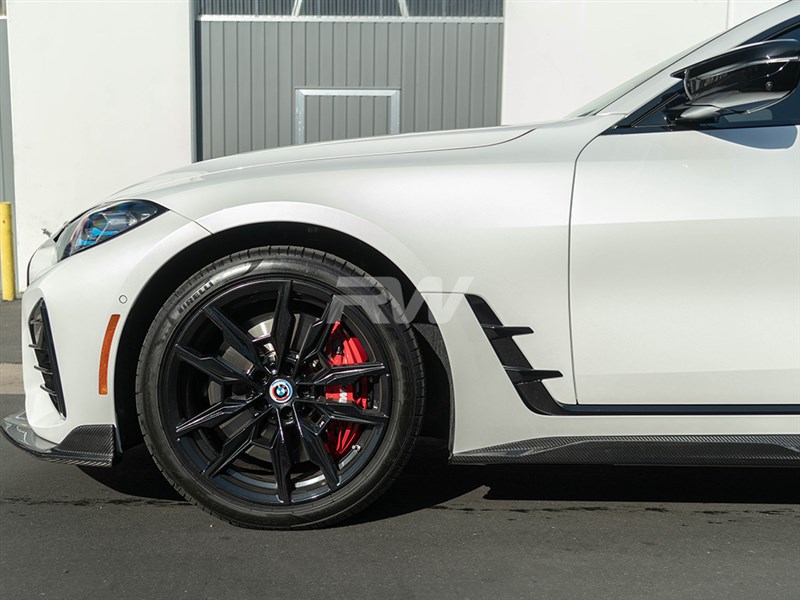 Brand: BMW 4 Series G26 4 Series Carbon Fiber Side Skirt Extensions
