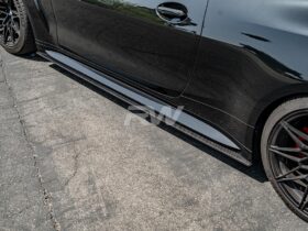 Brand: BMW 4 Series G82 G83 M4 RWS Carbon Fiber Side Skirt Extensions
