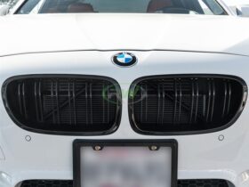 Brand: BMW 5 Series F10 Gloss Black Double Slat Grilles