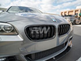 Brand: BMW 5 Series F10 Gloss Black Double Slat Grilles