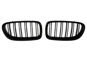 Brand: BMW 5 Series F10 Gloss Black Double Slat Grilles