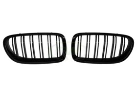 Brand: BMW 5 Series F10 Gloss Black Double Slat Grilles