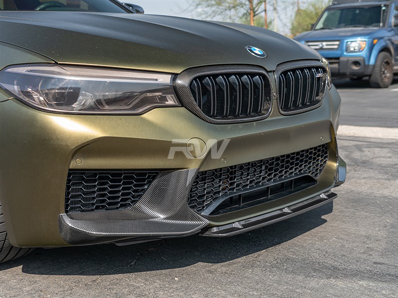 Brand: BMW 5 Series F90 M5 Carbon Fiber Center Lip Spoiler