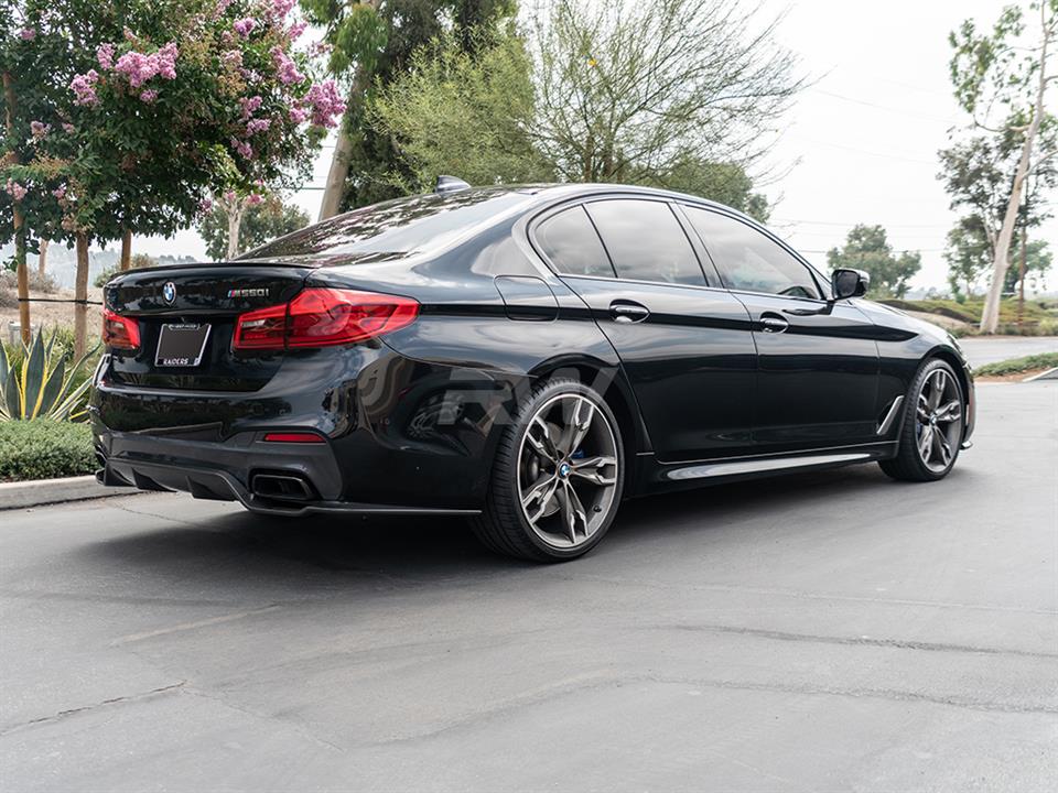Brand: BMW 5 Series G30 3D Style Carbon Fiber Rear Diffuser