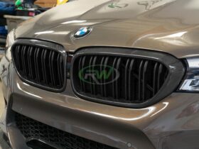 Brand: BMW 5 Series G30 Dual Slat Carbon Fiber Grilles