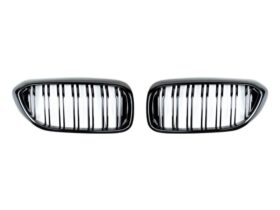 Brand: BMW 5 Series G30 Dual Slat Gloss Black Grilles