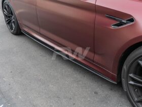 Brand: BMW 5 Series G30 F90 Carbon Fiber Side Skirt Extensions