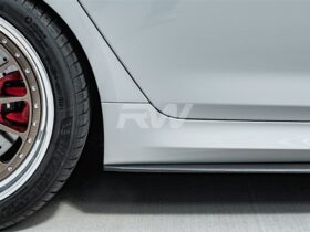 Brand: BMW 5 Series G30 F90 Carbon Fiber Side Skirt Extensions
