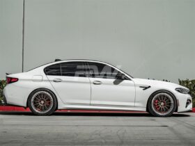 Brand: BMW 5 Series G30 F90 Carbon Fiber Side Skirt Extensions
