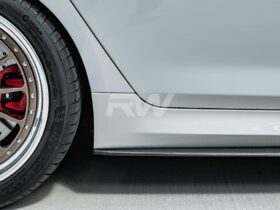 Brand: BMW 5 Series G30 F90 Carbon Fiber Side Skirt Extensions