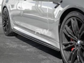 Brand: BMW 5 Series G30 F90 RWS Carbon Fiber Side Skirt Extensions