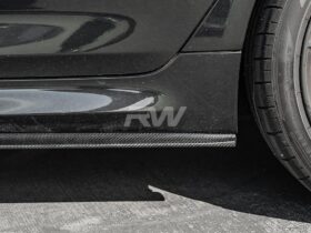 Brand: BMW 5 Series G30 F90 RWS Carbon Fiber Side Skirt Extensions