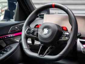 Brand: BMW 5 Series G60 G61 G90 G99 Carbon Fiber Steering Wheel Trim