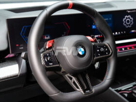 Brand: BMW 5 Series G60 G61 G90 G99 Carbon Fiber Steering Wheel Trim