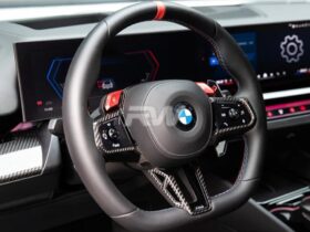 Brand: BMW 5 Series G60 G61 G90 G99 Carbon Fiber Steering Wheel Trim